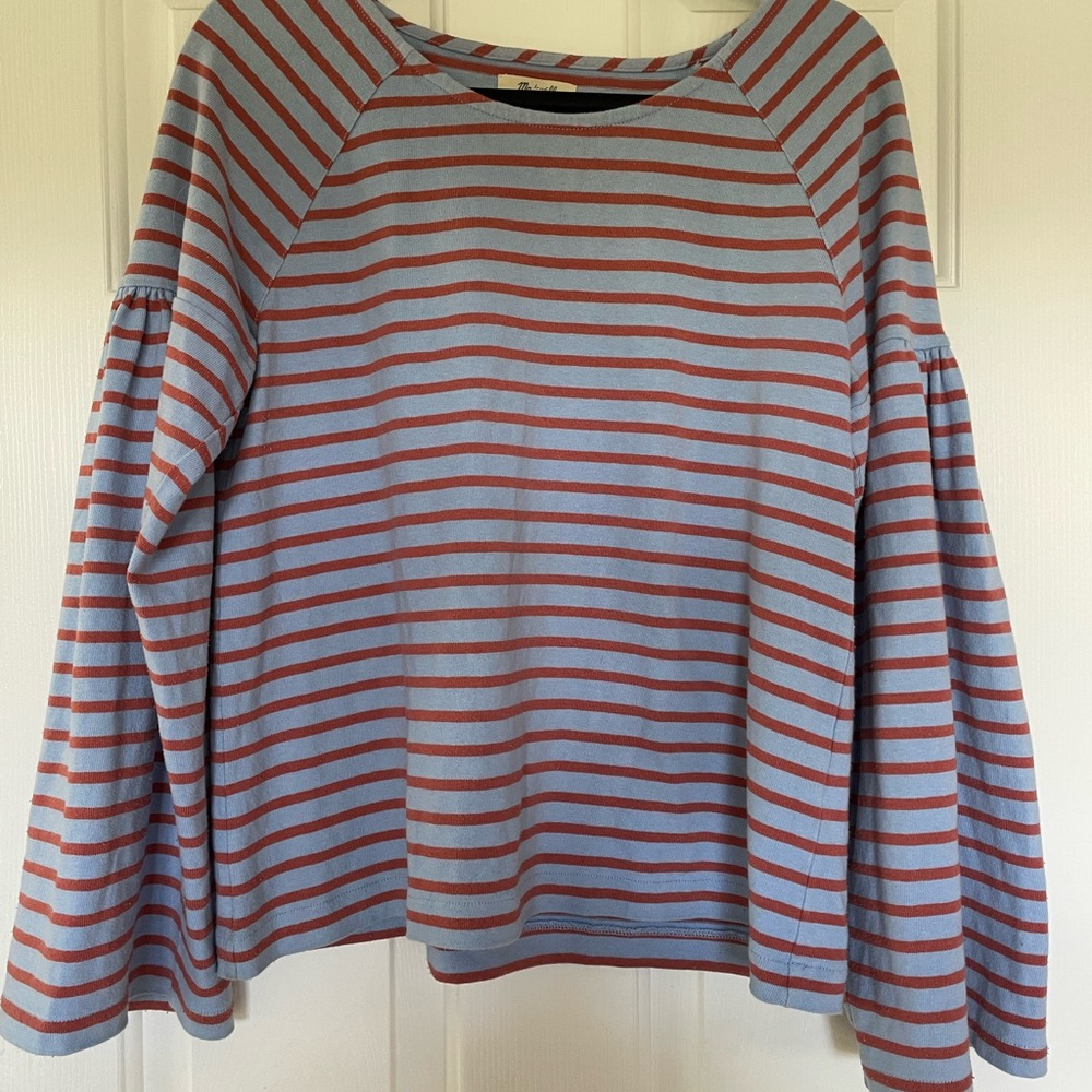 Madewell sweatshirt, flared sleeves, size small